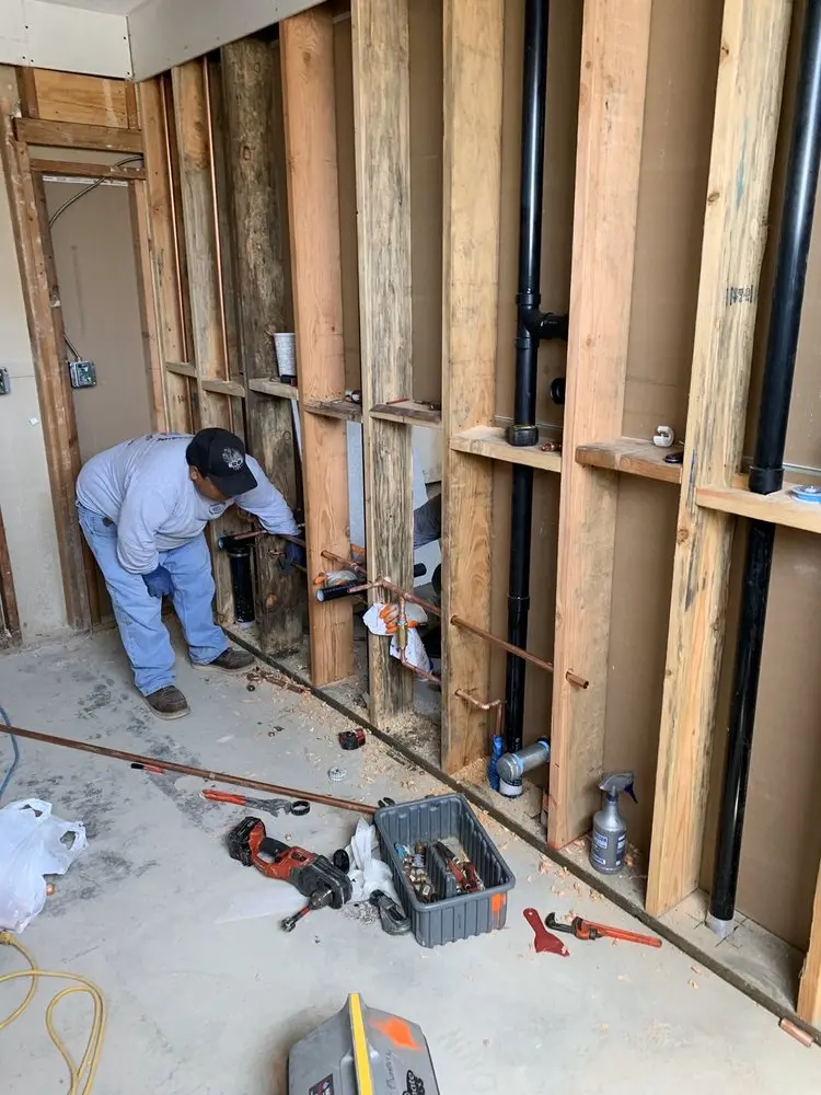 Commercial rough-in plumbing for Gas Line Repair in Baileys Corner